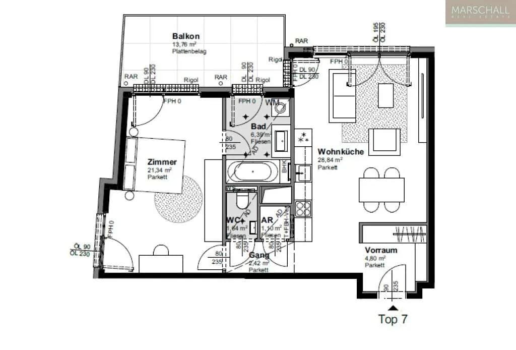 2-Zimmer-Wohnung kaufen in Wien – 67 m², € 765.000 – Bild 7 von 7