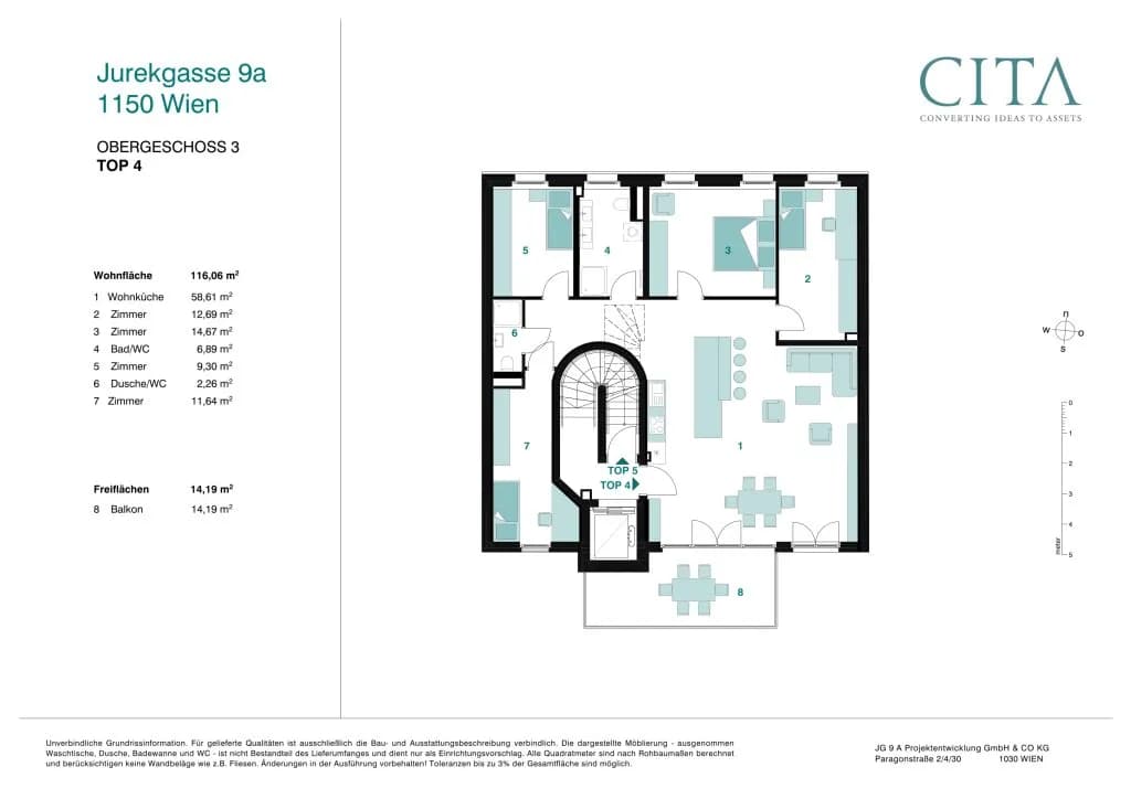 5-Zimmer-Wohnung mieten in Wien – 116,17 m², € 2.951 – Bild 24 von 24