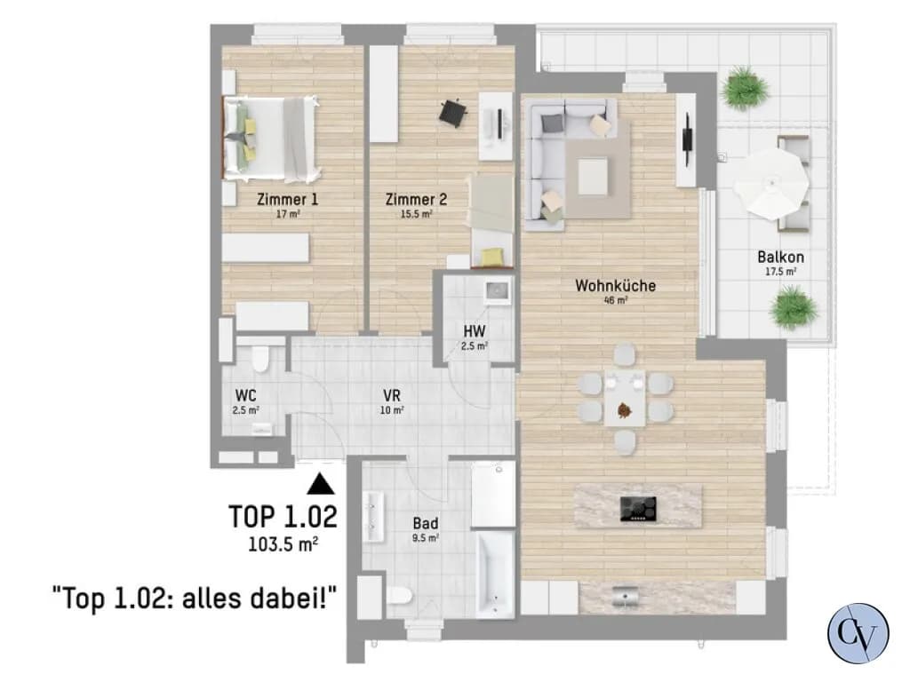 3-Zimmer-Wohnung kaufen in Wien – 103,26 m², € 1.499.900 – Bild 6 von 6