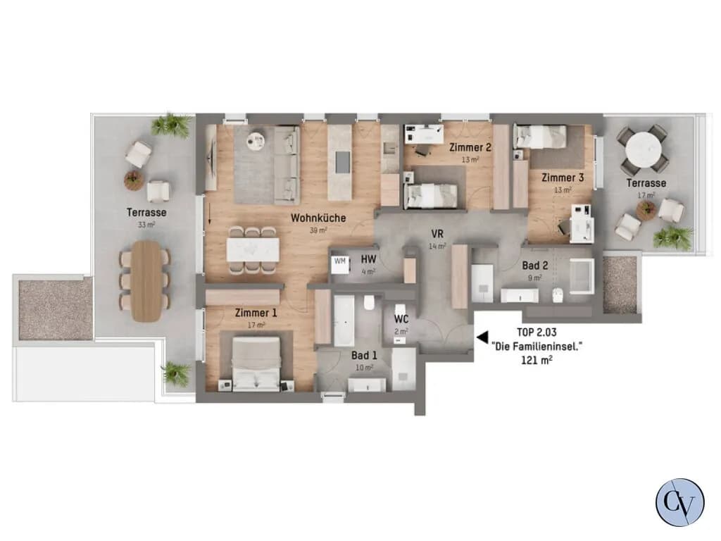 2-Zimmer-Wohnung kaufen in Wien – 120,55 m², € 929.900 – Bild 6 von 6