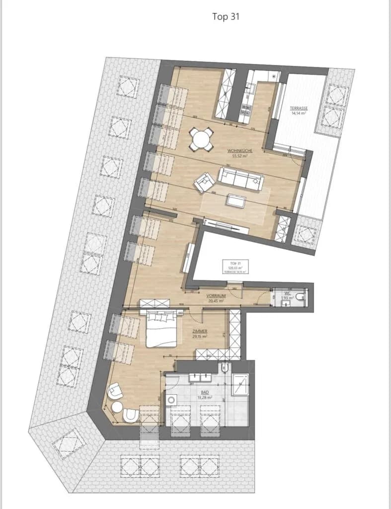 2-Zimmer-Wohnung kaufen in Wien – 120,45 m², € 795.000 – Bild 10 von 10