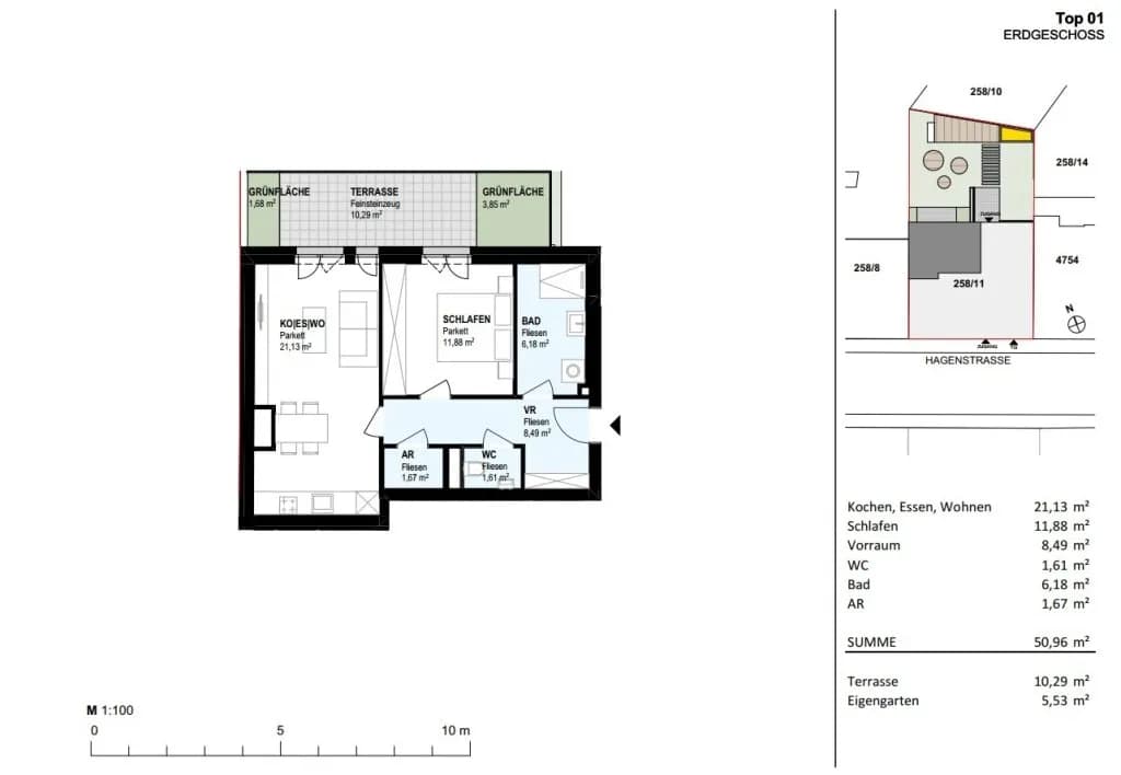 2-Zimmer-Wohnung kaufen in Linz – 51,44 m², € 339.000 – Bild 9 von 15