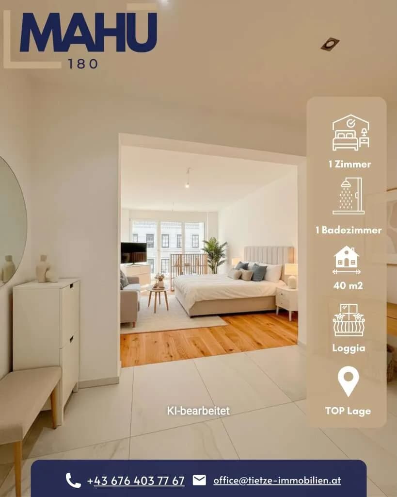 1-Zimmer-Wohnung kaufen in Wien – 40,32 m², € 284.394