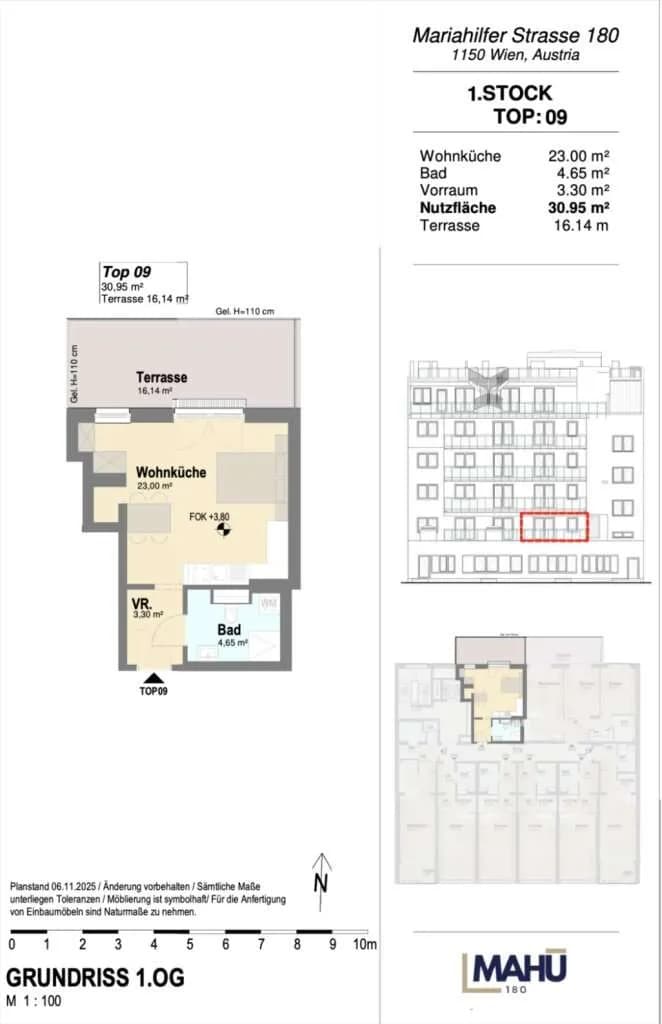 1-Zimmer-Wohnung kaufen in Wien – 30,95 m², € 269.238 – Bild 6 von 6