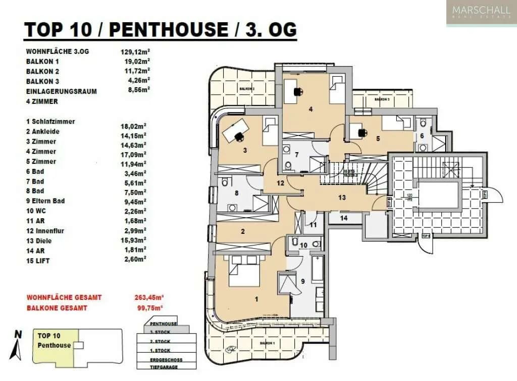 5-Zimmer-Wohnung kaufen in Wien – 263 m², € 4.480.000 – Bild 24 von 26