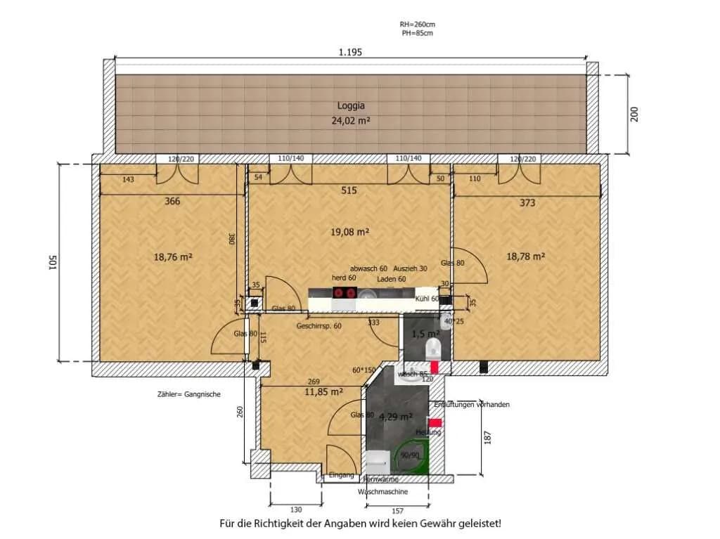 3-Zimmer-Wohnung kaufen in Wien – 75 m², € 598.000 – Bild 8 von 8