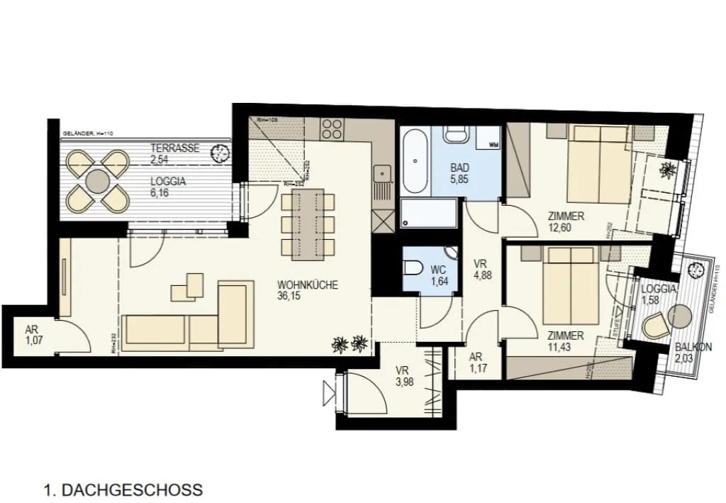 3-Zimmer-Wohnung kaufen in Wien – 84,89 m², € 669.000 – Bild 21 von 21