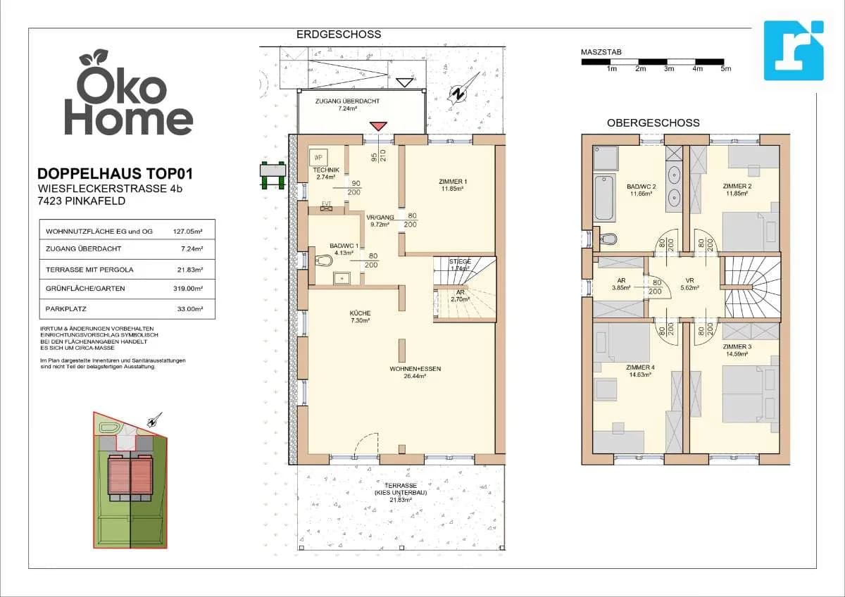5-Zimmer-Haus mieten in Oberwart – 127 m², € 1.759 – Bild 3 von 6