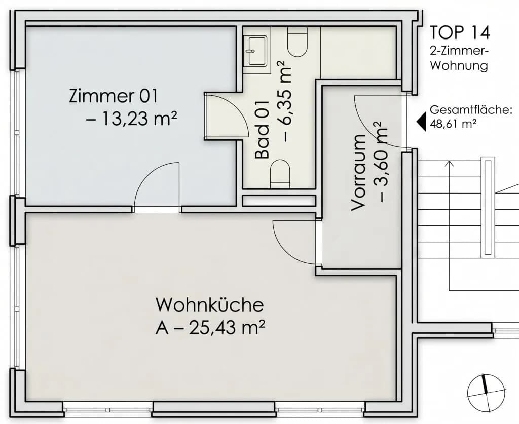 2-Zimmer-Wohnung kaufen in Kufstein – 48,61 m², € 414.500 – Bild 16 von 16