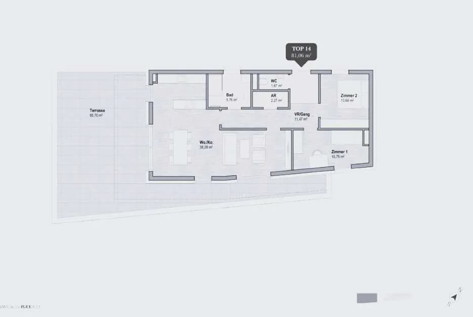3-Zimmer-Wohnung kaufen in Graz – 81,06 m², € 765.326