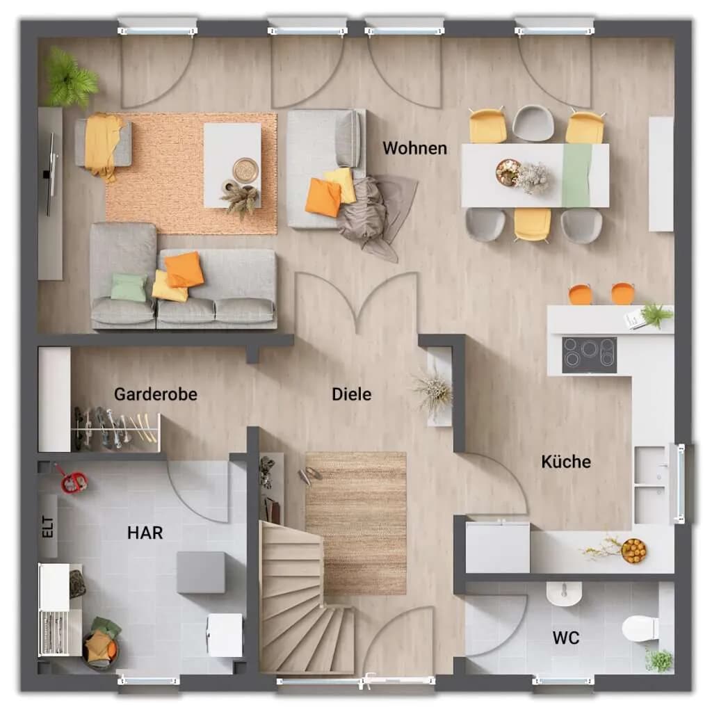 4-Zimmer-Haus kaufen in Mistelbach – 150 m², € 374.490 – Bild 4 von 5