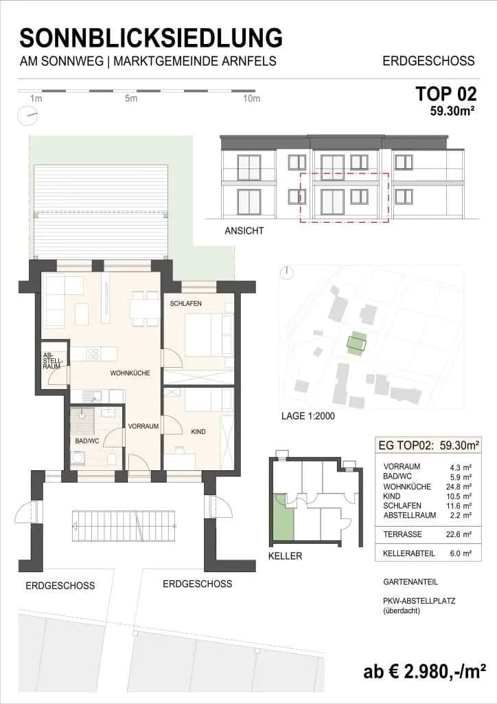 3-Zimmer-Wohnung kaufen in Leibnitz – 59,4 m², € 193.050 – Bild 19 von 28