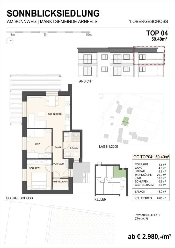 3-Zimmer-Wohnung kaufen in Leibnitz – 59,4 m², € 193.050 – Bild 21 von 28