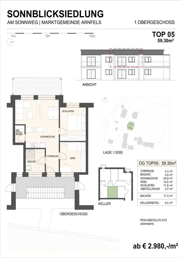 3-Zimmer-Wohnung kaufen in Leibnitz – 59,4 m², € 193.050 – Bild 22 von 28