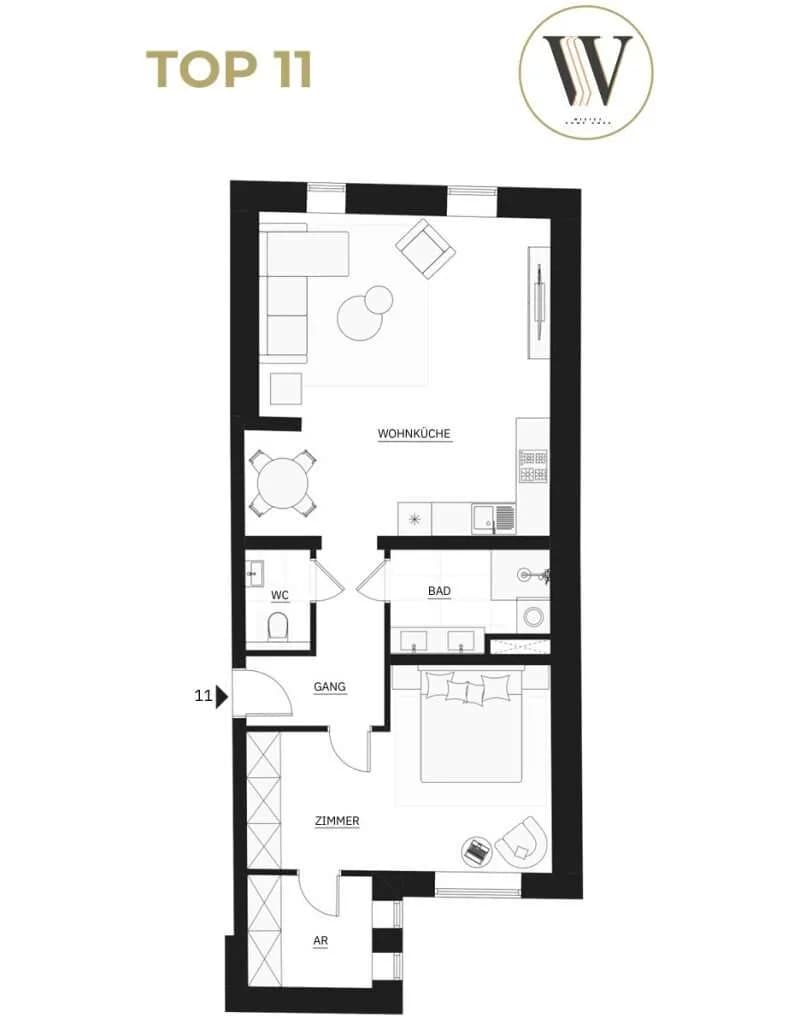 2-Zimmer-Wohnung kaufen in Wien – 64,31 m², € 399.000 – Bild 15 von 15