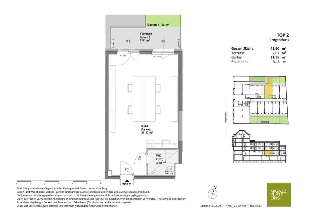 1-Zimmer-Gewerbeimmobilie kaufen in Wien – 42 m², € 262.200 – Bild 7 von 9