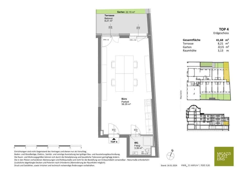 1-Zimmer-Gewerbeimmobilie kaufen in Wien – 42 m², € 267.800 – Bild 7 von 9