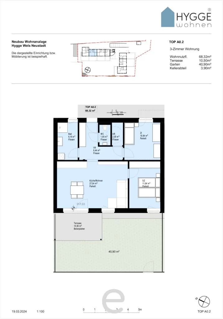 3-Zimmer-Wohnung kaufen in Wels – 68,38 m², € 345.100 – Bild 13 von 16