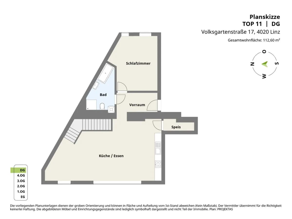 3-Zimmer-Wohnung mieten in Linz – 112,6 m², € 1.371 – Bild 15 von 16