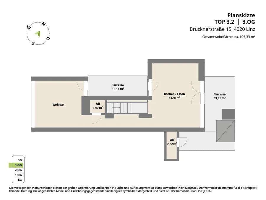 3-Zimmer-Wohnung kaufen in Linz – 105,33 m², € 548.000 – Bild 21 von 21
