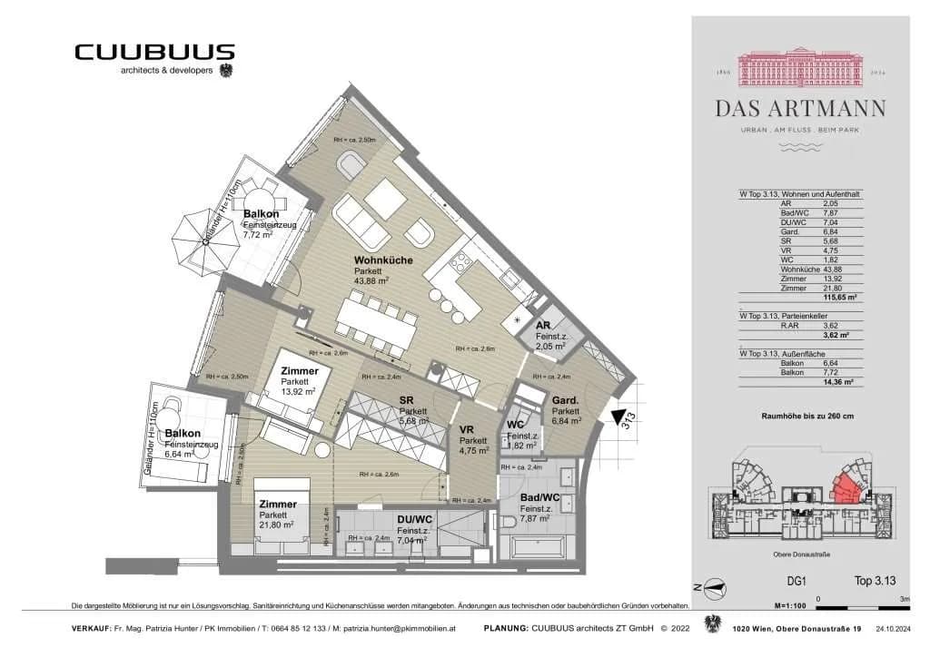 3-Zimmer-Wohnung kaufen in Wien – 115 m², € 1.520.000 – Bild 19 von 19