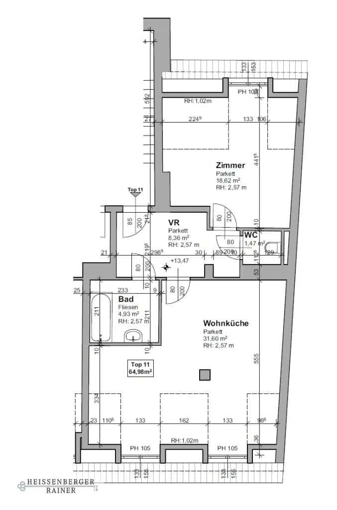 2-Zimmer-Wohnung kaufen in Graz – 64,98 m², € 259.000 – Bild 16 von 16