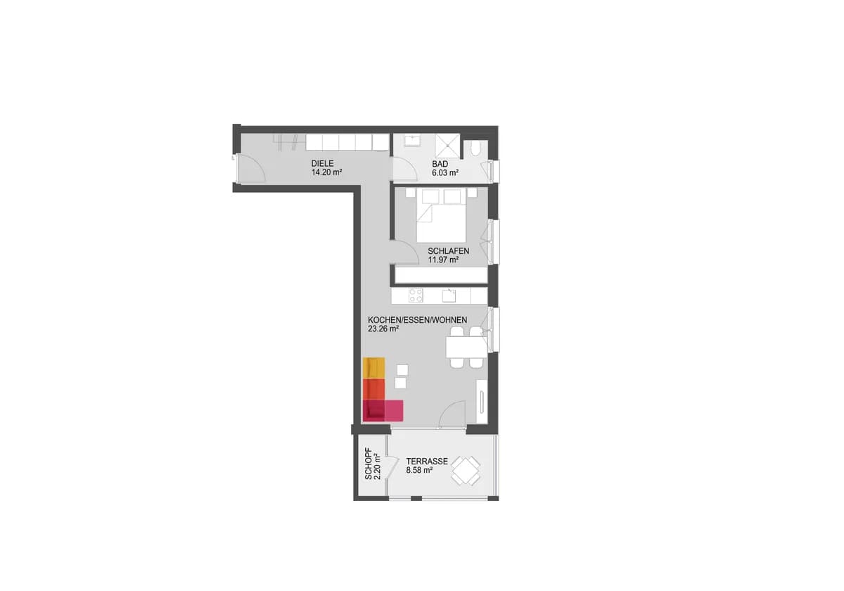 2-Zimmer-Wohnung kaufen in Dornbirn – 55,46 m², € 389.000 – Bild 10 von 10