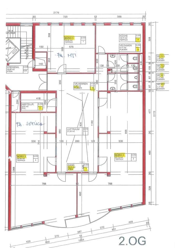 6-Zimmer-Gewerbeimmobilie mieten in Wien – 233 m², € 2.317 – Bild 12 von 12