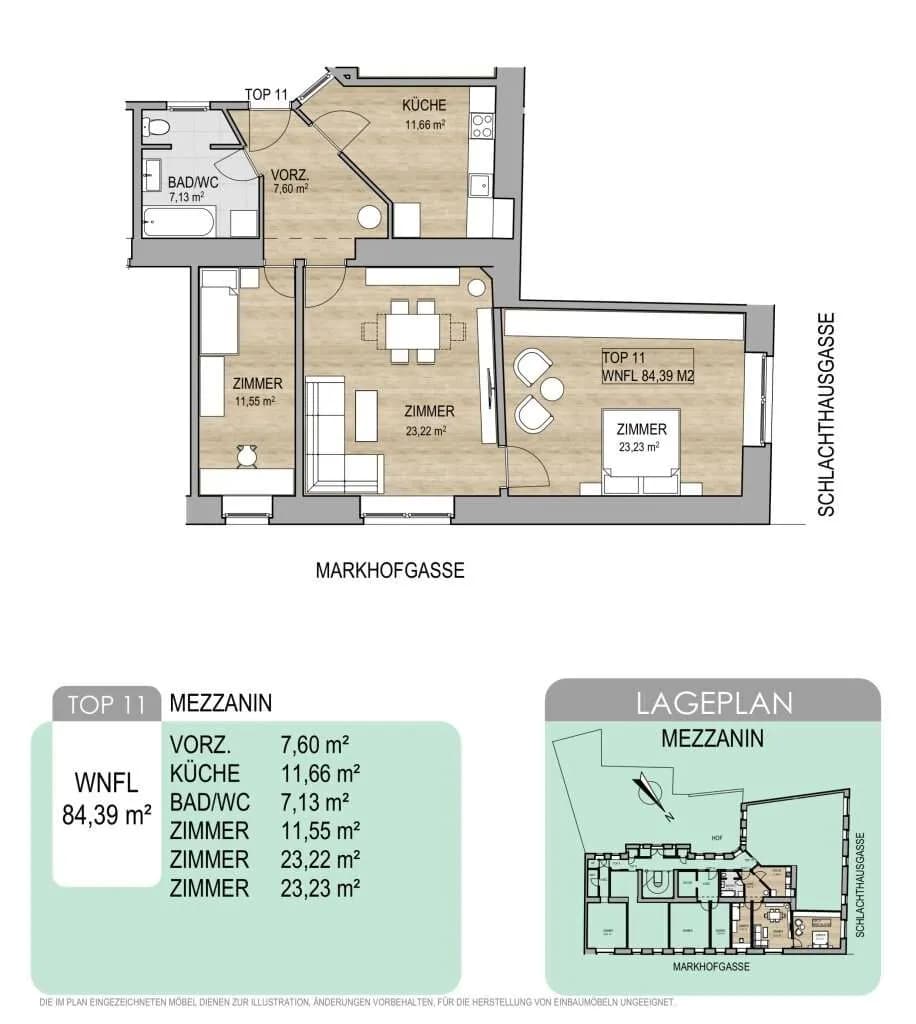 3-Zimmer-Wohnung kaufen in Wien – 84,39 m², € 375.000 – Bild 15 von 15