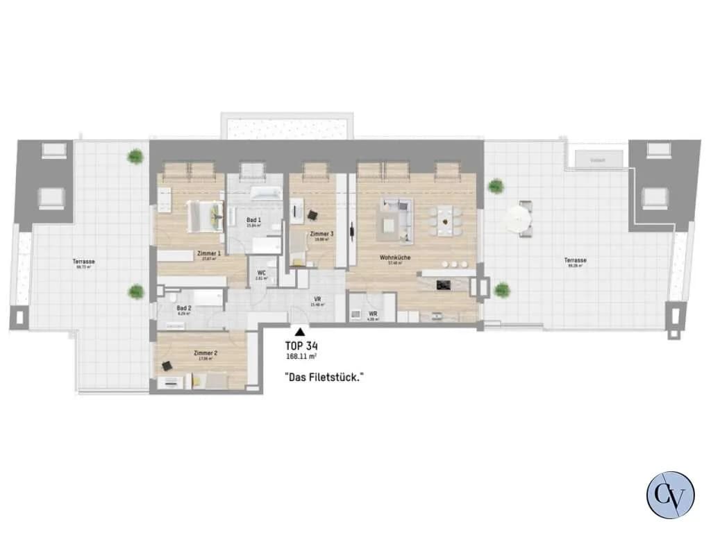 4-Zimmer-Wohnung kaufen in Wien – 166,95 m², € 1.299.900 – Bild 9 von 9