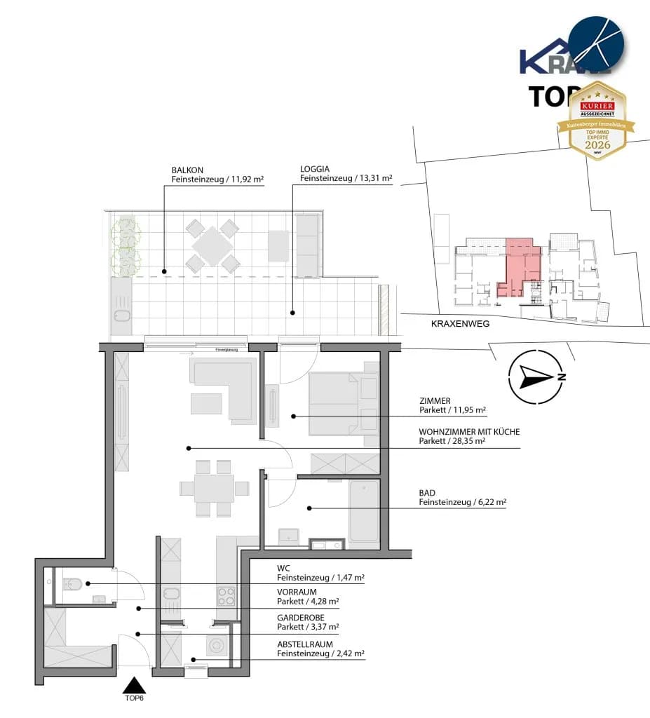 2-Zimmer-Wohnung kaufen in Krems an der Donau – 71,37 m², € 479.000 – Bild 25 von 25