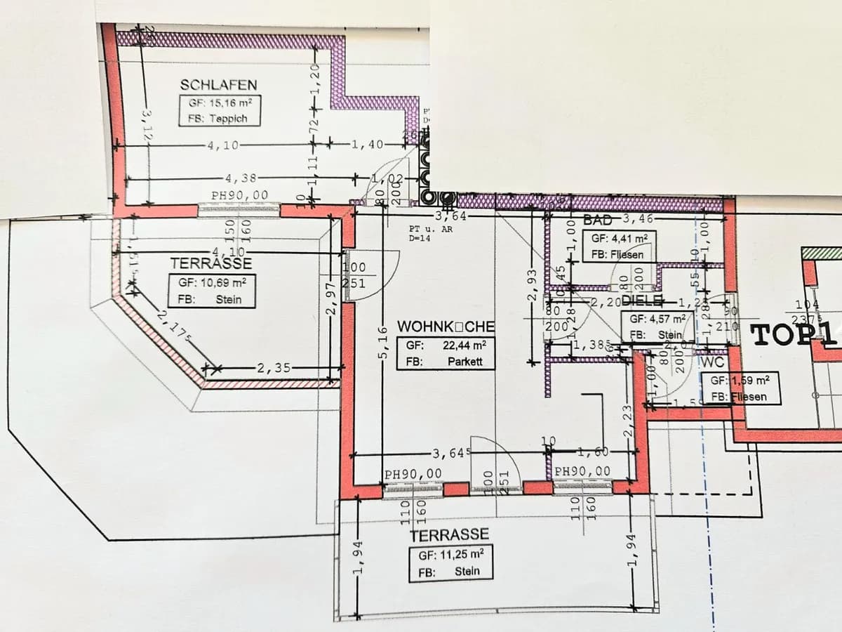 2-Zimmer-Wohnung kaufen in Mistelbach – 50 m², € 160.000 – Bild 14 von 15