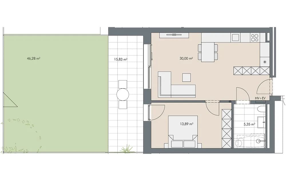 2-Zimmer-Wohnung kaufen in Kitzbühel – 49,24 m², € 403.800 – Bild 9 von 9