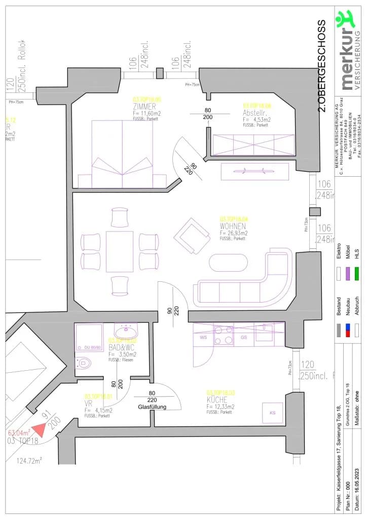2-Zimmer-Wohnung mieten in Graz – 63,04 m², € 944 – Bild 10 von 10