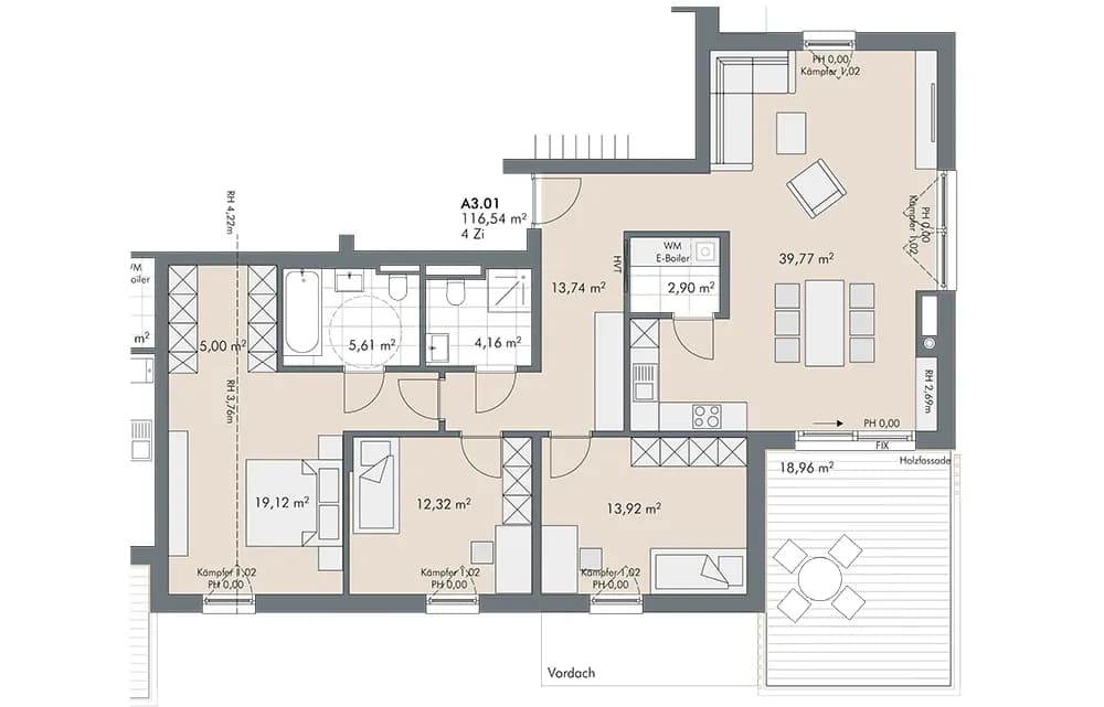 4-Zimmer-Wohnung kaufen in Schwaz – 116,54 m² – Bild 25 von 25