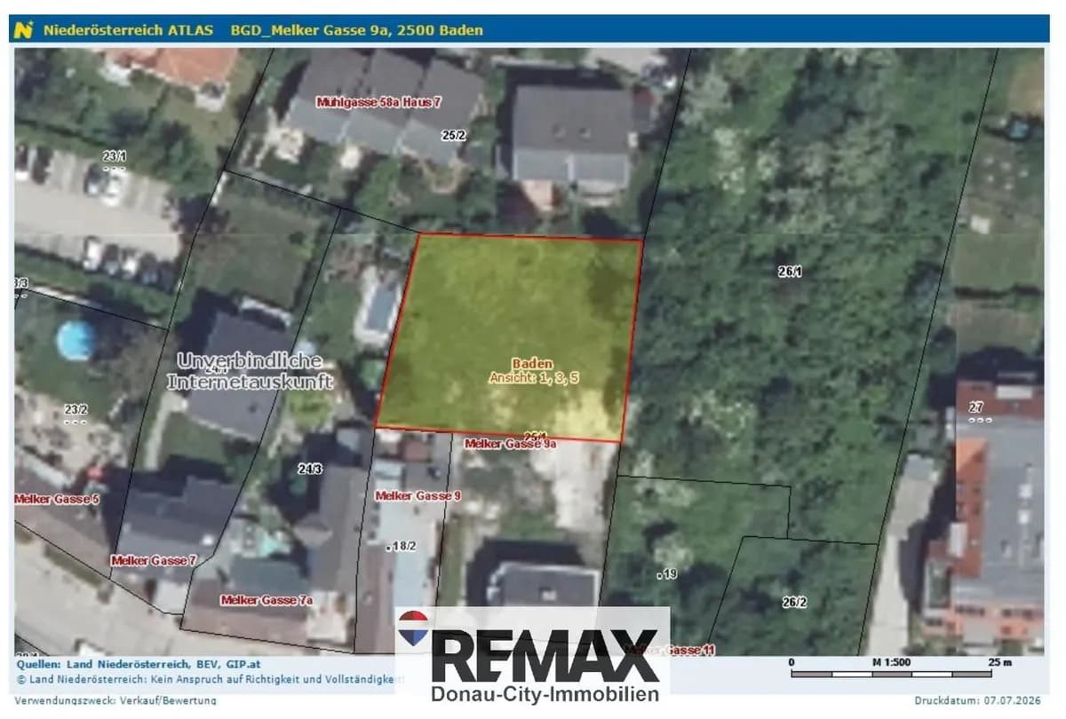 Grundstück kaufen in Baden – 735 m², € 395.000 – Bild 5 von 6