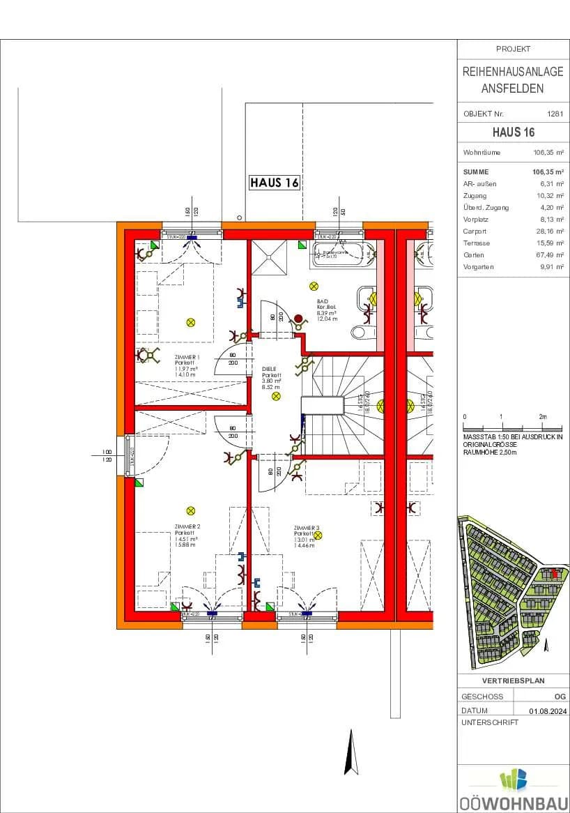 4-Zimmer-Haus kaufen in Linz Land – 106,35 m², € 501.266 – Bild 5 von 5