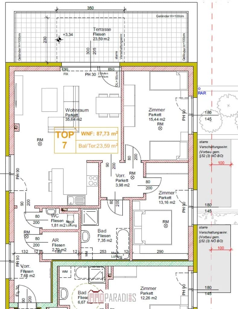 3-Zimmer-Wohnung kaufen in Bruck an der Leitha – 87,62 m², € 399.200 – Bild 4 von 5