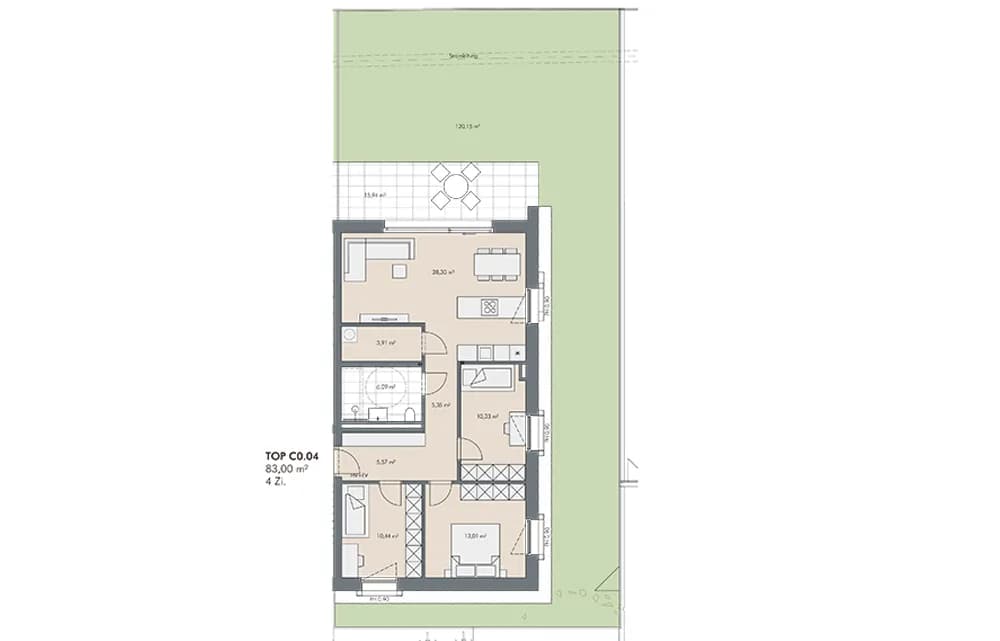 4-Zimmer-Wohnung kaufen in Kitzbühel – 83 m², € 713.500 – Bild 9 von 9