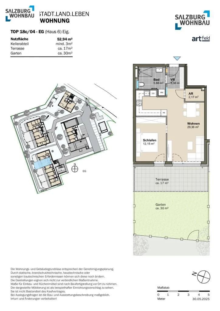 2-Zimmer-Wohnung kaufen in Hallein – 53 m², € 336.700 – Bild 3 von 3