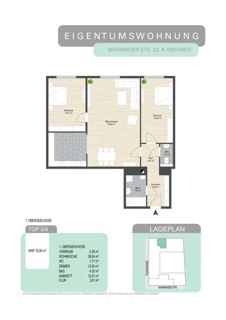 3-Zimmer-Wohnung kaufen in Wien – 79,09 m², € 625.000 – Bild 32 von 32