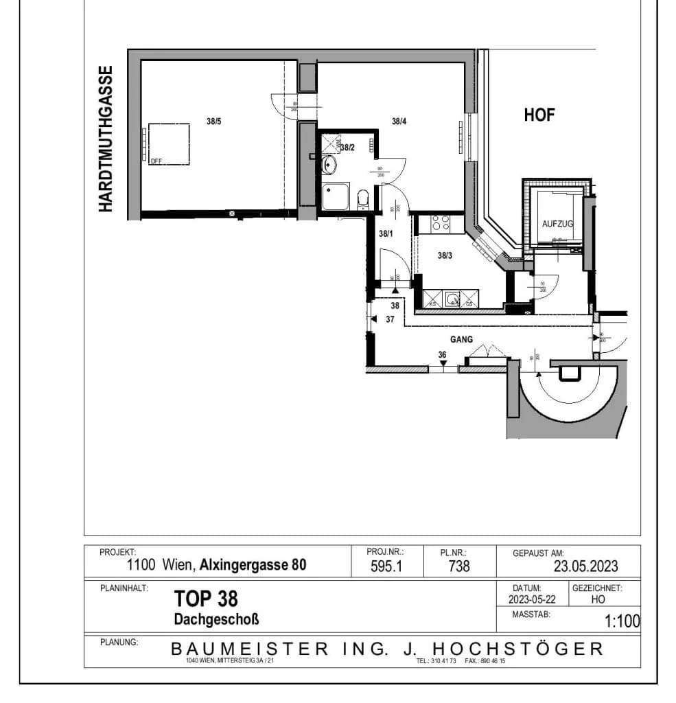 2-Zimmer-Wohnung mieten in Wien – 55 m², € 788 – Bild 10 von 10