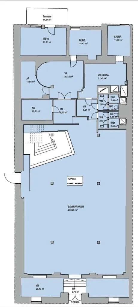 10-Zimmer-Gewerbeimmobilie mieten in Wien – 608 m², € 7.705 – Bild 27 von 28