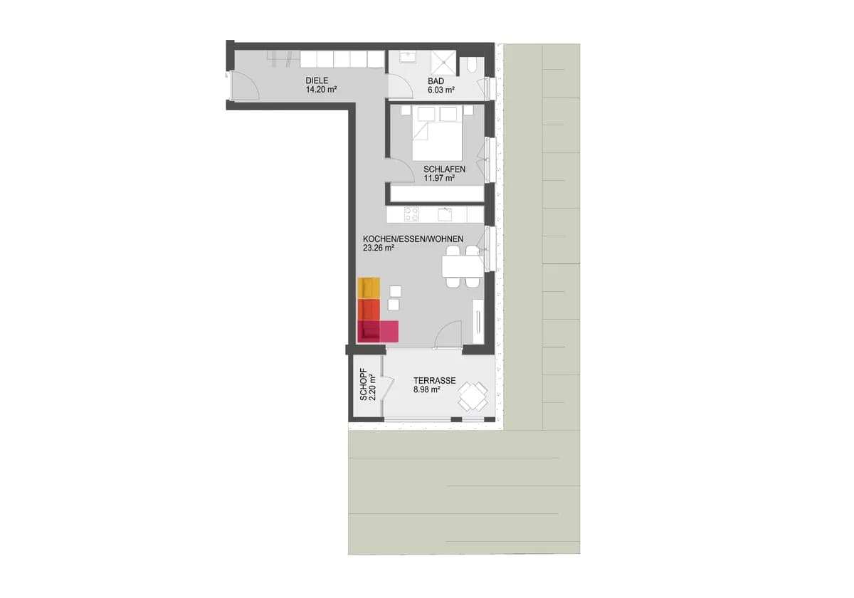 2-Zimmer-Wohnung kaufen in Dornbirn – 55,46 m², € 388.000 – Bild 15 von 17
