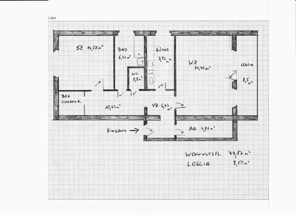2-Zimmer-Wohnung kaufen in Mödling – 73 m², € 210.000