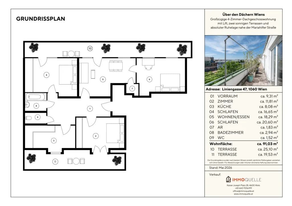 4-Zimmer-Wohnung kaufen in Wien – 91,03 m², € 769.000 – Bild 21 von 21