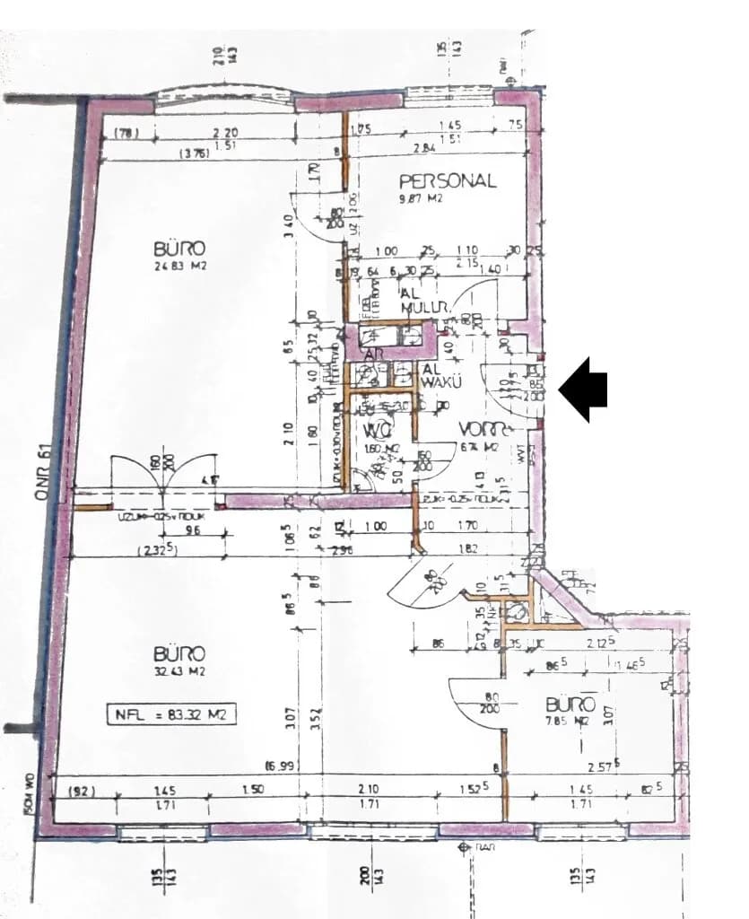 3-Zimmer-Gewerbeimmobilie mieten in Wien – 83,32 m², € 1.333 – Bild 10 von 10