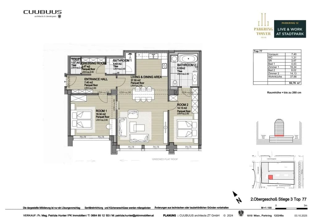 3-Zimmer-Wohnung kaufen in Wien – 95 m², € 2.220.960 – Bild 10 von 10