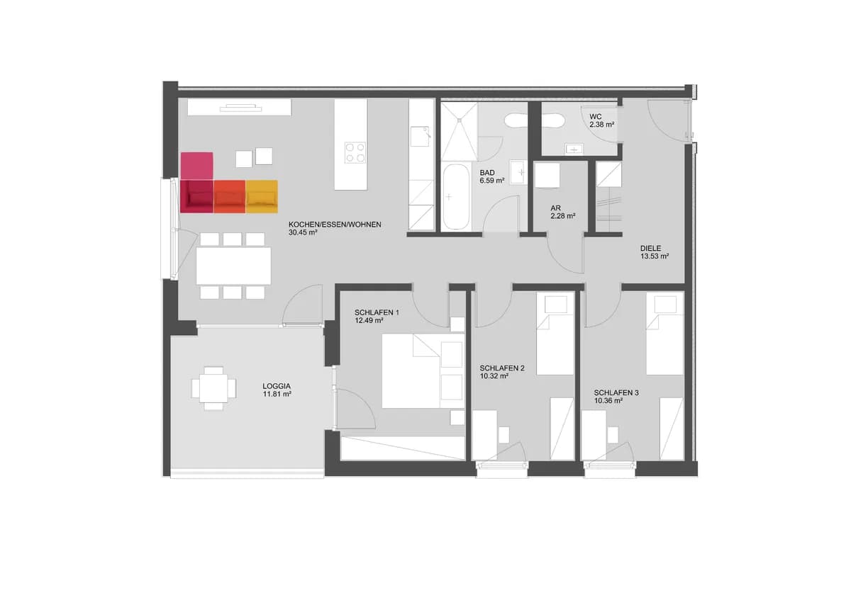 4-Zimmer-Wohnung kaufen in Dornbirn – 88,4 m², € 636.000 – Bild 16 von 16
