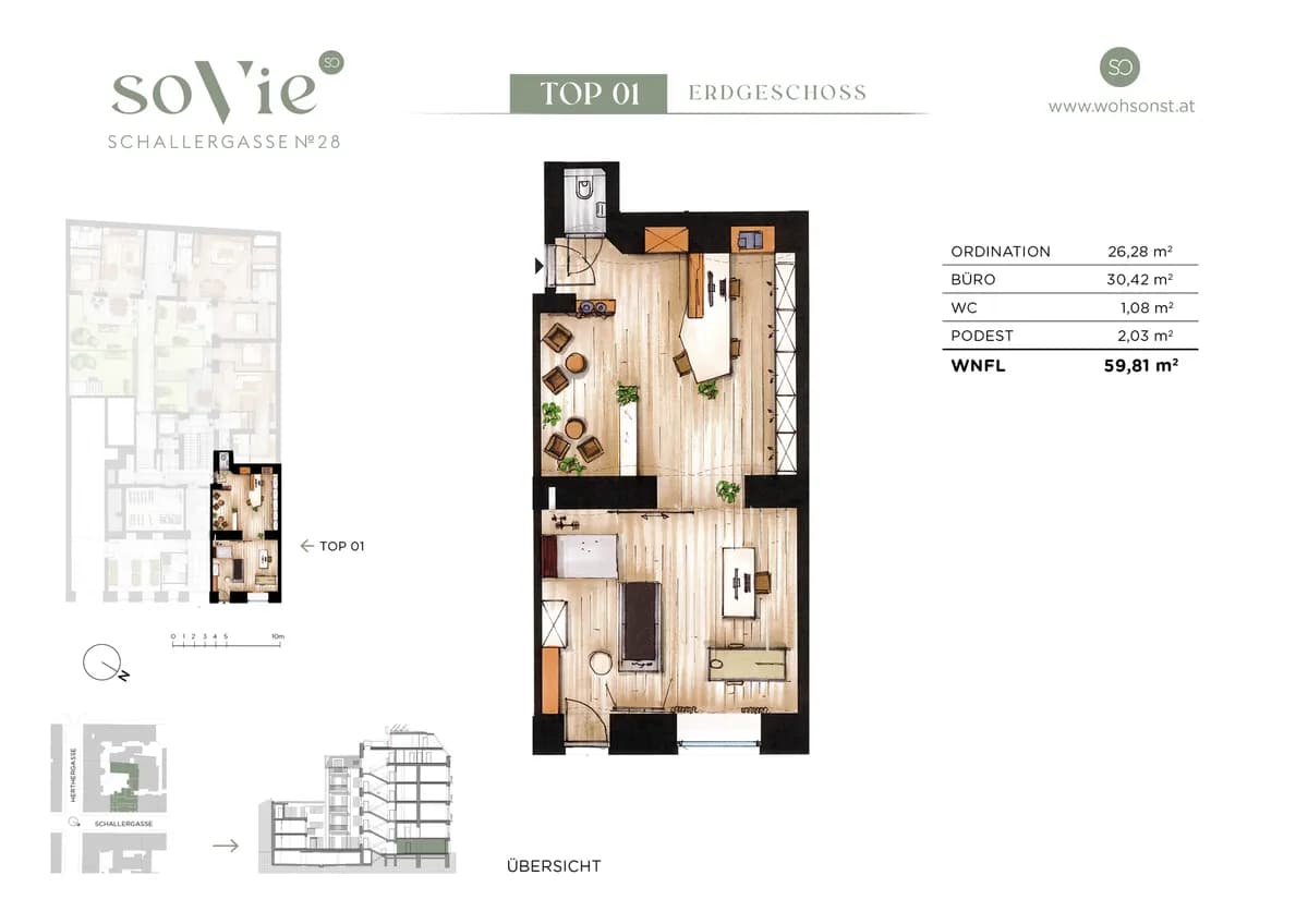 2-Zimmer-Wohnung kaufen in Wien – 83,8 m², € 339.000 – Bild 2 von 17